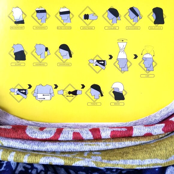 Brand NEW Multi-use Color Tube Scarf Bandana Head Face Mask Neck Scarf - Picture 2 of 2